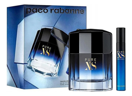 Perfume Xs Pure 100ml. De Paco Rabanne + Mini Caballeros 