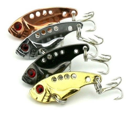 4 Rattlins Metalicos Para Pesca! 5 Gr Maton! 4 Colores Pesca Color Variado