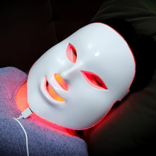 Imagen 4 de 5 de Mascara Led Tratamiento Facial 7 Colores Fototerapia