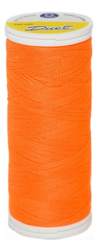 Caja 12 Pzas Coats Hilo Alta Costura Poliéster T6993 Duet Color T6993-9275 Naranja Neón