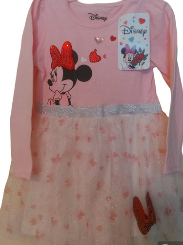 Vestido Niña Disney Baby 4 Años Minnie Mouse Mimi Ropa Nueva