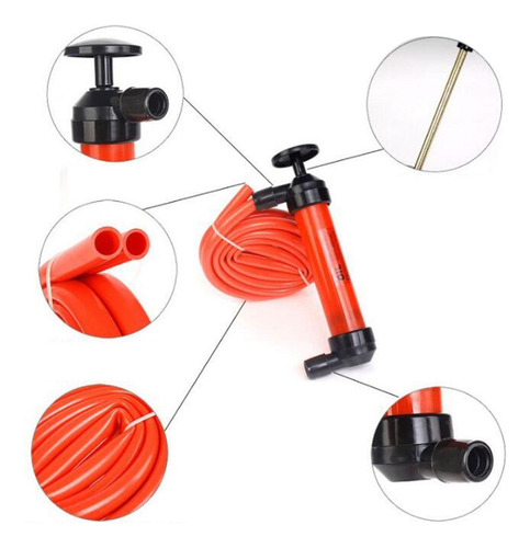 De Bomba De Sifón Manual Extractor De Aceite Con Conector