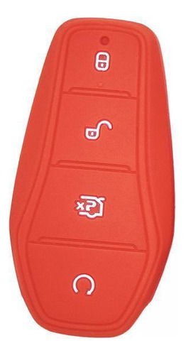 6 Car Key Case Cover Protector Control Remoto Key Fob Rojo