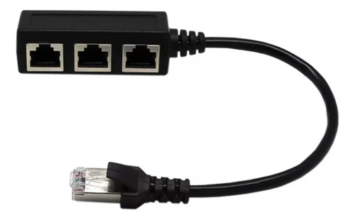 Rj45 A 3 Puertos Ethernet Lan Divisor De Red Extensor