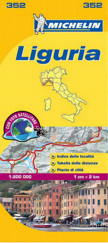 Mapa Local Liguria, De Michelin. Editorial Michelin España Portugal S.a. En Italiano