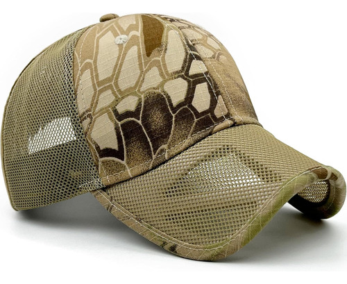 Gorra De Béisbol De Malla De Camuflaje Para Hombre, Bandera