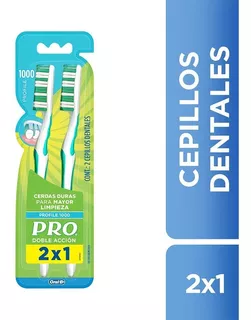 Cepillo Dental Oral B Pro Doble Acción 2 Unidades