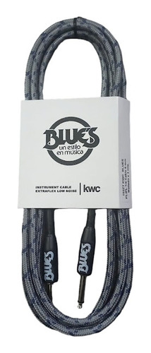 Cable Blues Kwc P/guitarra Bajo Plug Plug 3mts Mallado