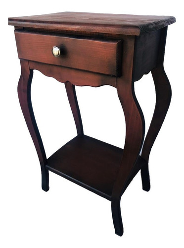Imagen 1 de 5 de Mesa Coqueta Cajon Jaladera Pino Vintage 80x53cm