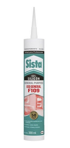 Silicón 100% Blanco 300ml Uso General F109 3pzs