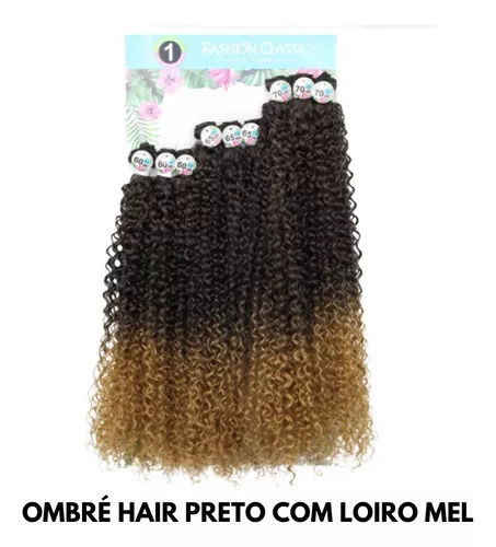 Cabelo Cacheado Bio Fibra Lindona Fashion Classic 70 cm