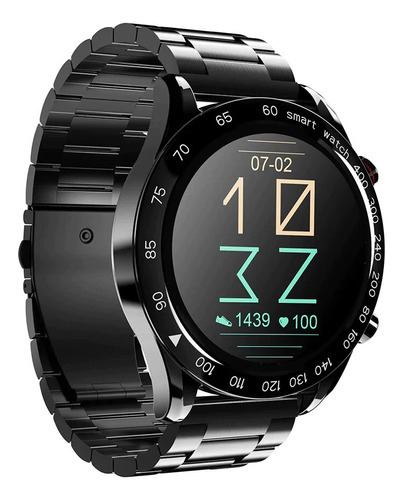 Reloj Smartwatch Hifuture Future Go Pro 1.32 Color De La Malla Negro
