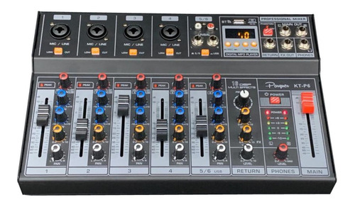 Imagen 2 de 2 de Consola Parquer KT-P6 de mezcla 220V