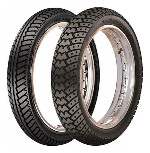 Par De Pneus 100/90-18 + 275-18 Predator Titan Cg Sem Camara