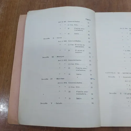Manual Instrucciones Orden Cerrado Ejército Argentino 1967 (Usado)