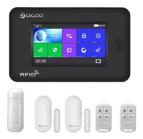 Sistema De Alarma Digoo Dg Hama C/pantalla Tactil 433mhz