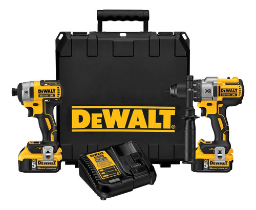 Dewalt 20v Max Hammer Drill And Impact Driver, Cordless Powe