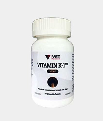Vitamina K1 50mg, 50 Tabletas Masticables