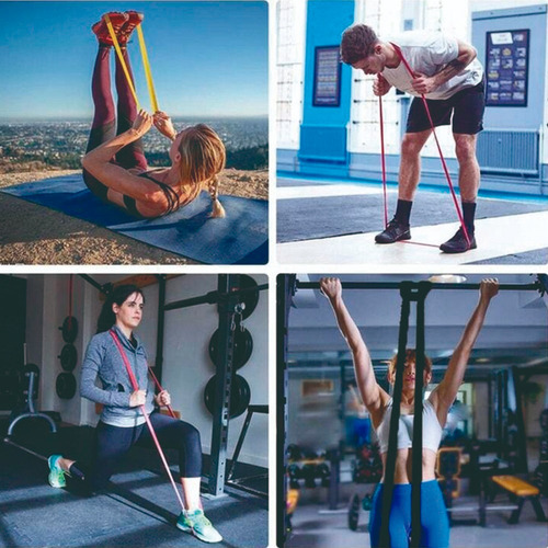 Banda Elásticas De Resistencia 33lb Ejercicio Casa Gimnasio