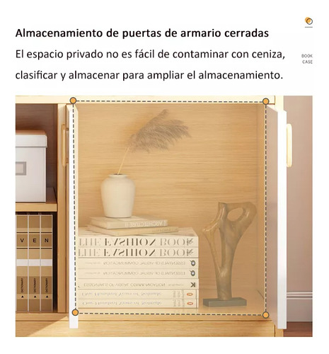 Simple Librero De Librero Modernos Con 3 Cajones Y Puerta Madera Clara Y Blanco