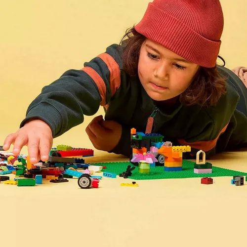 Placa Base Compatible Con Lego 40cm X 40cm Azul Interactiva