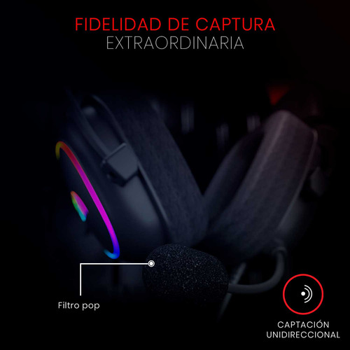 Fone De Ouvido Gamer Redragon Zeus X H510-rgb Preto Com Luz Preto