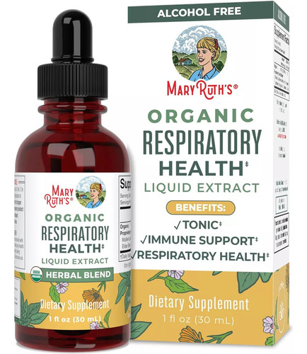Mary Ruth's Extracto Orgánico Para La Salud Respiratoria Sabor Sin Sabor