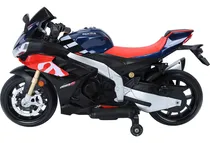 Comprar Moto Montable Eléctrica 12v 2 Llantas Apoyo Niño Luz Aprillia