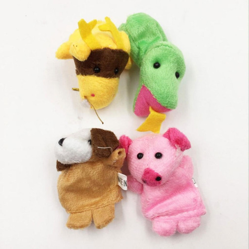 * Conjunto De 12 Piezas De Marionetas De Dedo De Dibujos