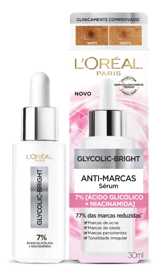 Glycolic Bright L'oréal Paris Sérum Facial Anti-marcas