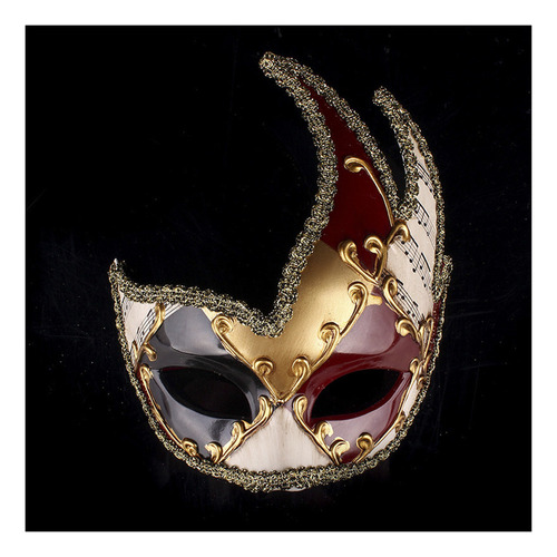 Máscara De Mascarada Vintage Veneciana A Cuadros De 612 W Pa