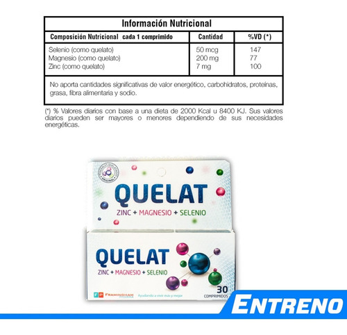 3x1 Quelat Complex X 90 Minerales Zinc + Magnesio + Selenio