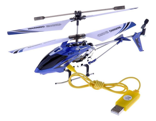 Helicóptero Rc De 3 Canales Syma7g 3 Con Gyro, Azul