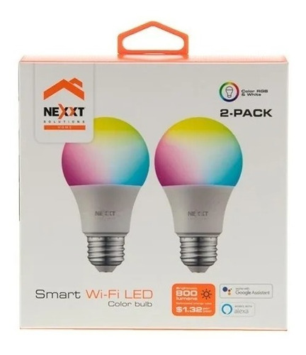 Bombilla Led Inteligente Nexxt Wifi Luz Multicolor *itech