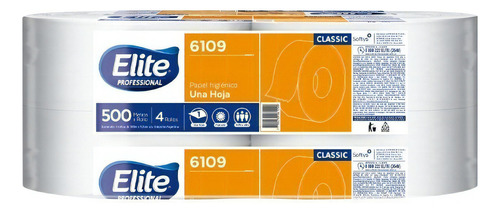 Papel Higiénico Elite Classic 500 Metros X 4 Unidades 6109