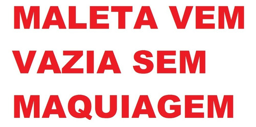 Maleta Maquiagem Profissional Revestida De Couro Nova Avon Cor Rosa