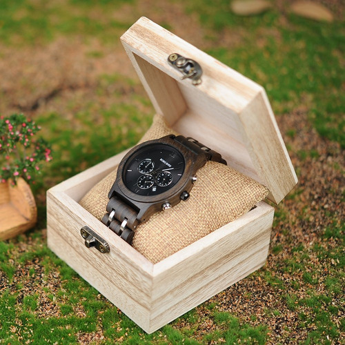 Bobo Bird Relojes De Madera Para Hombre Correa De Metal De M