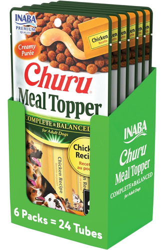 Inaba Churu Meal Topper For Dogs, Complete & Balance, Creamy