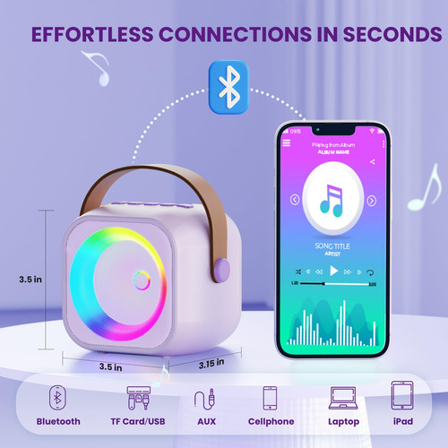 Máquina De Karaoke Beilihart Para Niños Y Adultos Con Micróf