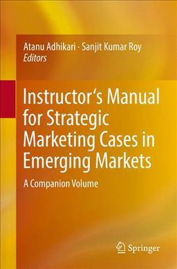Libro Instructor's Manual For Strategic Marketing Cases I...