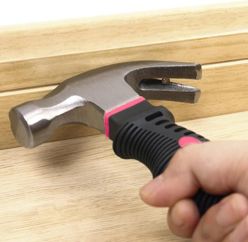 Martillo Efficere Multiusos De 8 Oz, Color Rosa