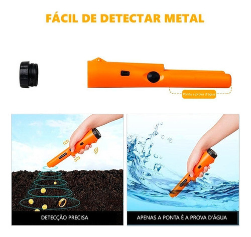 Detector De Metais Ouro Prata Gp Pointer A Prova D'agua Cor