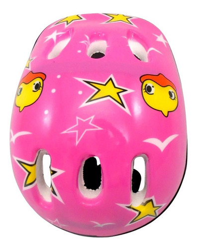 Imagem 2 de 5 de Capacete Infantil Rosa Bike Skate Patins Patinete Ajustavel