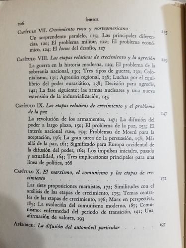 A7 Las Etapas Del Crecimiento Económico W. W. Rostow (Usado)