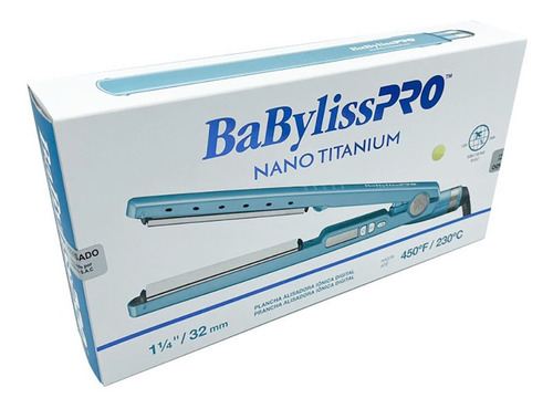 Plancha de cabello BaBylissPRO Nano Titanium BNT4091TPE Titanium azul 127V