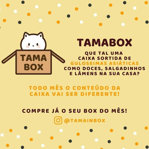 Imagem 3 de 4 de Tama Box Caixa C/ Doces Salgadinhos Lamens Bebidas Asiáticas
