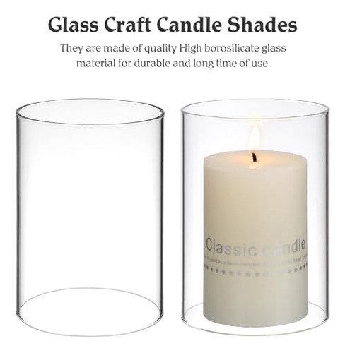 Jarrones Cilíndricos De Cristal Para Velas 2 Unids