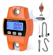 Comprar Báscula industrial digital colgante Genérica Industrial digital crane scales, digital commercial crane scales, industrial portable digital LCD scales, digital crane scales 300kg 127V naranja x 1 cm