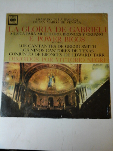 Vinilo 4317 - La Gloria De Gabrieli- Musica Para Multicoro 