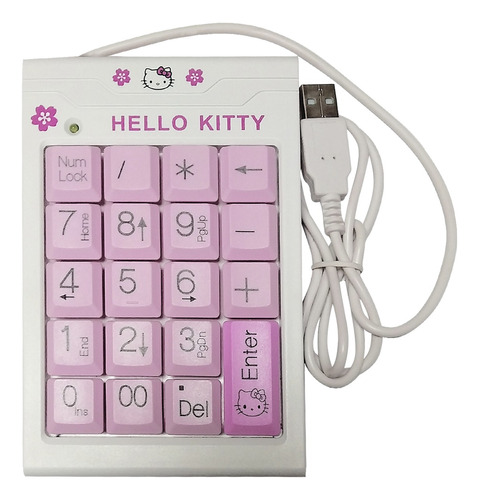 Teclado Numerico Hello Kitty Computadora Pc Laptop Portatil